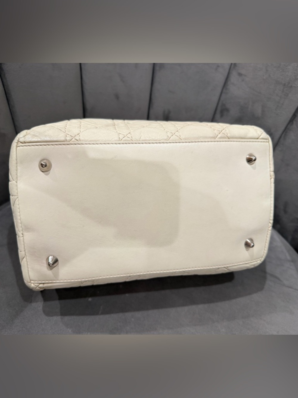 Lady Dior Beige Soft Tote Bag Christian Dior - Picture 8 of 14